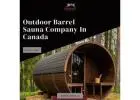 Outdoor Barrel Sauna Company In Canada - Kodiak Saunas
