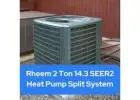 Rheem 2 Ton 14.3 SEER2 Two-Stage Heat Pump Split System
