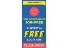 What's Waiting for Founders? $97 in FREE Ads...Find Out!