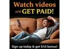 Watch videos and GET PAID!