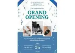 Grand Opening: 20% Off Medical Equipment!