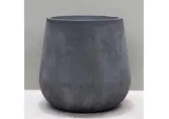 Stylish Pigmented Charcoal Sack Pot for Modern Outdoor Charm