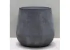 Stylish Pigmented Charcoal Sack Pot for Modern Outdoor Charm