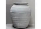 Elegant Grey Beehive Jar – A Timeless Decorative Accent