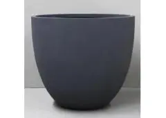 Elegant Pigmented Charcoal Large Consul Planter for Grand Outdoor Decor