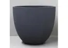 Elegant Pigmented Charcoal Large Consul Planter for Grand Outdoor Decor