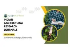 Top-Ranked Indian Agricultural Research Journals – Publish with Impact