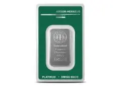 1 Oz Platinum Bar (Inc. Assay Card) – Argor-Heraeus