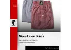 Stay Cool in Style: Breathable Mens Linen Briefs