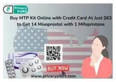 Buy MTP Kit Online with Credit Card At Just $63 to Get 14 Misoprostol with 1 Mifepristone