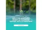 Apply for Nonprofit Grants & Leadership Support with JCF Montreal