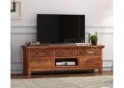 Neat and Stylish Interiors with Simple TV Unit Design for Hall