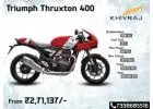 Triumph Thruxton 400 Price, Mileage & Features
