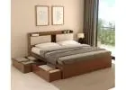 Premium Wooden King Size Cot | Elegant King Size Bed Design