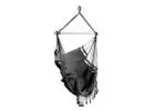 Gardeon Grey Tassel Hammock Chair – Indoor/Outdoor Swing Seat