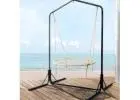 Gardeon 100cm Nest Web Hammock Chair with Stand – Outdoor Swing for Adults & Kids