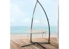 Gardeon Hammock Chair Nest Web Outdoor Swing with Steel Stand – Relax in Style