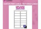 Custom Print Labels – Rectangle Labels (99.1 × 38.1 mm Matt)
