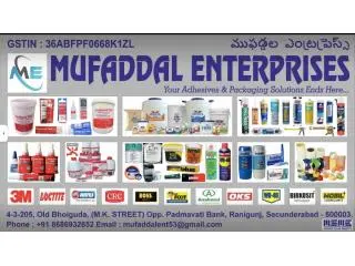 Muffadal Enterprises – Trusted Loctite Dealer & Industrial Adhesive Supplier Muffadal Enterprises – Trusted Loctite Dealer & Industrial Adhesive Supplier