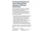 Professional Support for Topic & Requirement Analysis in Writing a Dissertation
