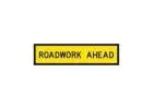 Affordable High-Visibility Road Work Sign for Traffic Safety