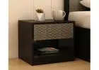 Compact Wooden Bedside Table for Small Bedrooms