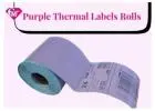 Purple 4x6 Thermal Labels Roll – Coloured Shipping Labels