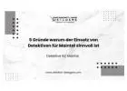 5 Gründe warum der Einsatz von Detektiven für Maintal sinnvoll ist