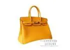 Hermes Birkin 30 Bag 9D Ambre Togo GHW