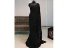 Black Ready To Wear Saree Designed For Quick Elegant Styling