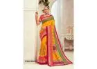 Which materials and designs are trending for fashion sarees?