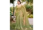 Chic Ornamental Saree Option