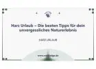 Harz Urlaub – Die besten Tipps für dein unvergessliches Naturerlebnis