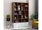 Contemporary Wooden Bookshelf for Smart Organization