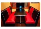 Bars and Booths offers Diner tables and chair sets for sale in real metal banding