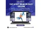Fast & Easy Online HR Policy Creation