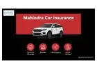 Mahindra Car Insurance – Buy & Renew Online at Best Price