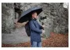 Hands Free Over The Shoulder Umbrella Holder for Rain & Wind