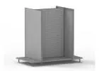 Smart Retail Displays with Grey Gondola Shelving -