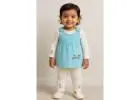 Blue “Be Yourself” Dress Set for Girls