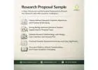 Research Proposal Sample for Academic Submission
