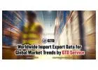 Worldwide Import Export Data for Global Market Trends by GTD Service
