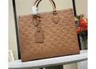 Louis Vuitton OnTheGo MM Brown Monogram Leather Tote Shoulder Bag M46128 Rating: 0%