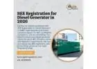 Expert Consultants for BEE Registration for Diesel Generator in 2026