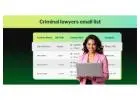 Looking for Verified USA Criminal Lawyers Email List Today?