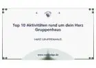 Top 10 Aktivitäten rund um dein Harz Gruppenhaus