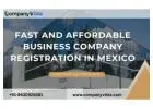 Fast and Affordable Business Company Registration in Mexico-  CompanyVista
