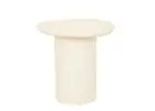 Minimalist Lucia Curve Side Table in Sand Dune Finish