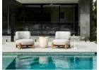 Luxury Lucia Sphere Side Table with Travertine-Inspired Finish