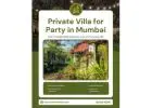 Book Private Villa For Party Mumbai Weekend